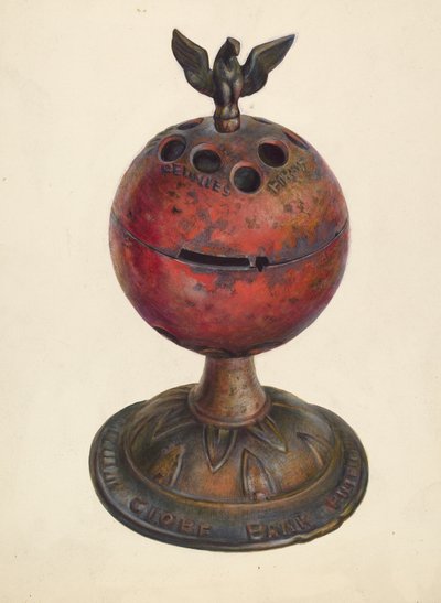 Toy Bank: Globo, c. 1939. de Walter Hochstrasser