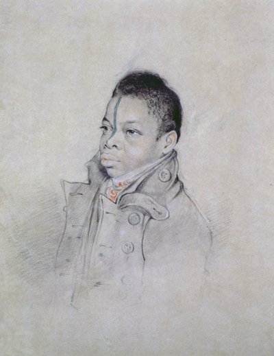 Estudo de retrato, c. 1840 (lápis e giz no papel) de Walter Hood Fitch