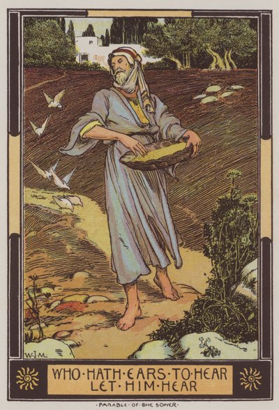 O Semeador (cor litho) de Walter Jenks Morgan