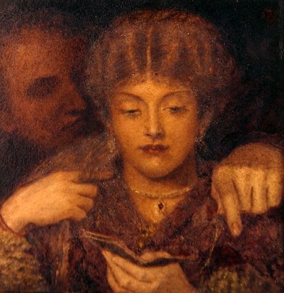 O Revendedor de Cartões (aguarela e guache em papel) de Walter John Knewstub