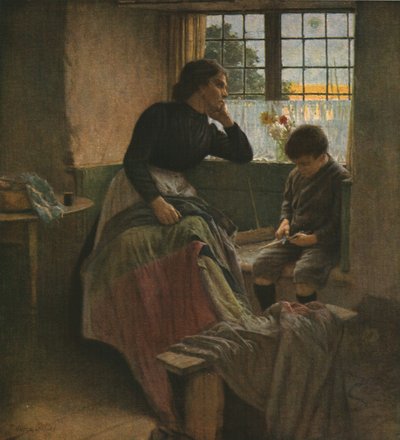 A graça de um dia morto, final do século XIX, c1930. de Walter Langley
