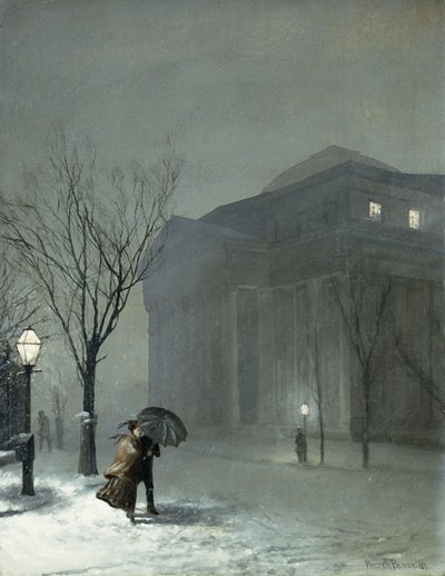Albany na neve de Walter Launt Palmer