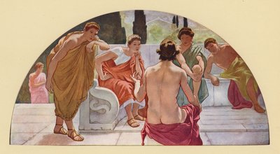 Jasão alistando os Argonautas na busca do Velo de Ouro (litografia a cores) de Walter MacEwen