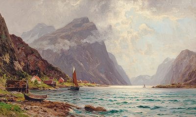 Fjordlandschaft de Walter Moras
