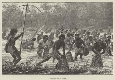 Pesca de Beel em Assam de Walter Paget