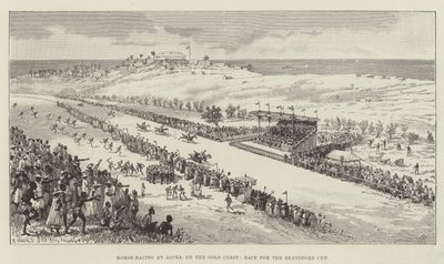 Corrida de Cavalos em Acra, na Gold Coast, corrida pela Taça Brandford de Walter Paget