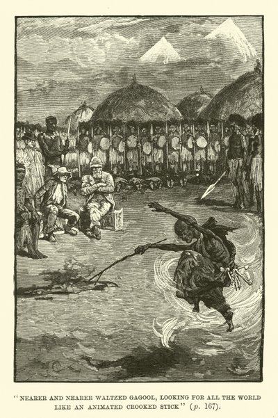 Ilustração para King Solomons Mines por H Rider Haggard de Walter Paget