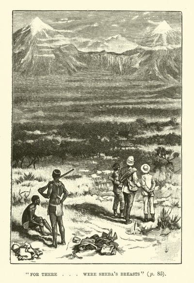 Ilustração para King Solomons Mines por H Rider Haggard de Walter Paget