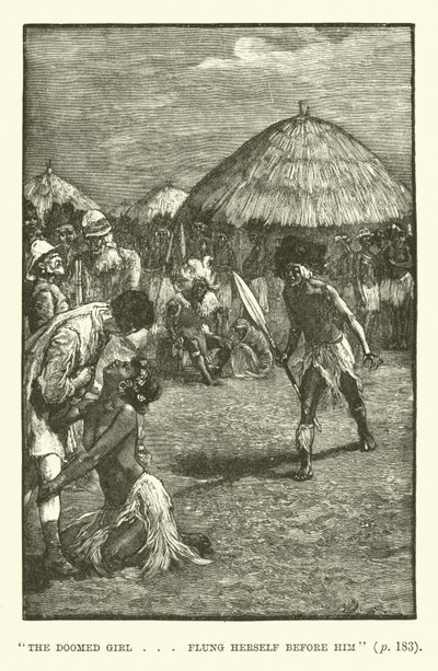 Ilustração para King Solomons Mines por H Rider Haggard de Walter Paget