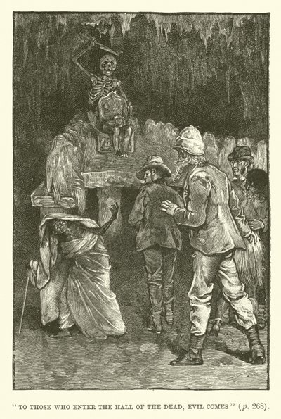 Ilustração para King Solomons Mines por H Rider Haggard de Walter Paget