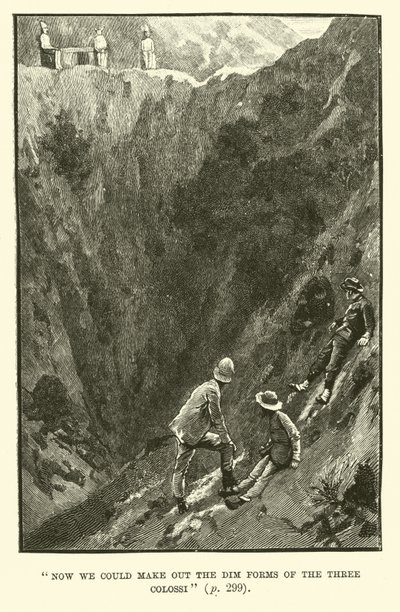 Ilustração para King Solomons Mines por H Rider Haggard de Walter Paget