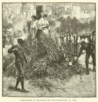 Martírio de Testwood e seus companheiros de Walter Paget