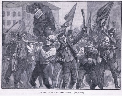 Cena nos motins de Belfast 1864 AD de Walter Paget