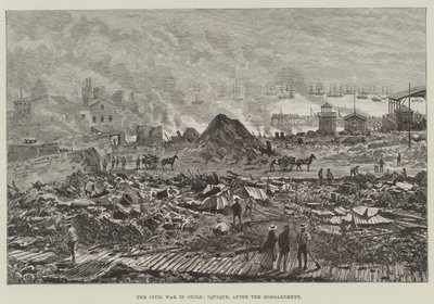A Guerra Civil no Chile, Iquique, após o bombardeio de Walter Paget