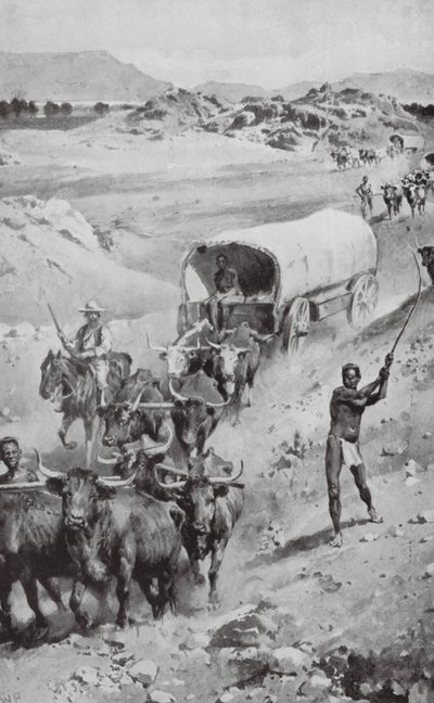 A Grande Viagem dos Bóeres ao Natal em 1835-36 (litografia) de Walter Paget