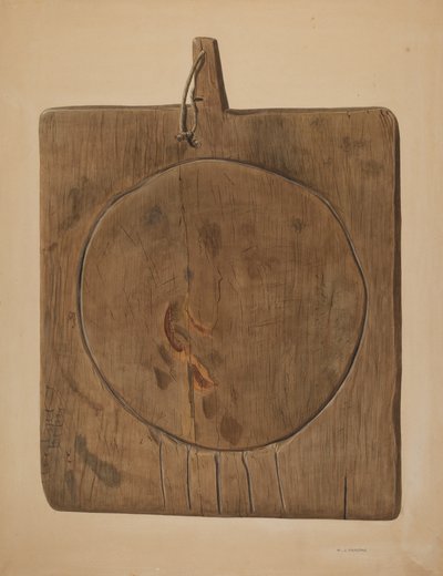 Cheese Draining Board, 19351942. de Walter Praefke
