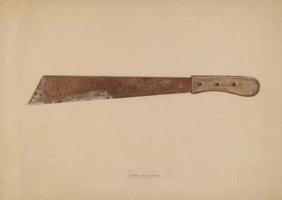 Faca de milho, 1939. de Walter Praefke