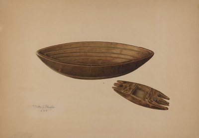 Maple Sugar Mold, 1939. de Walter Praefke