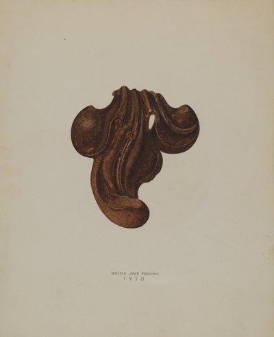 Folha de Ferro Ornamental, 1938. de Walter Praefke