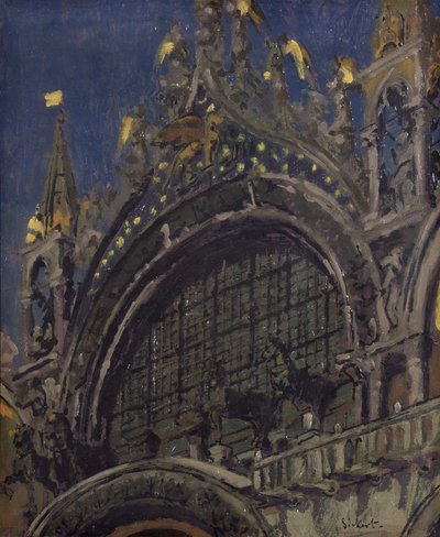 Cavalos de São Marcos, Veneza de Walter Richard Sickert