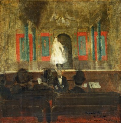 Queenie Lawrence no palco em Gatti "s, c. 1888 de Walter Richard Sickert