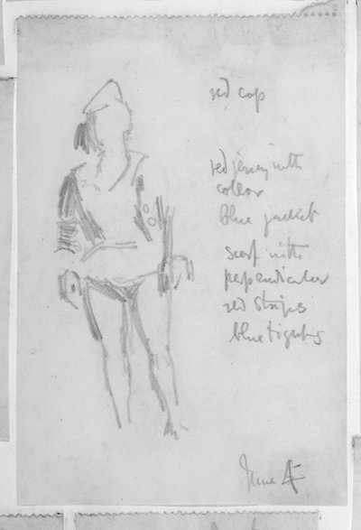 Esboço de uma figura feminina de Walter Richard Sickert