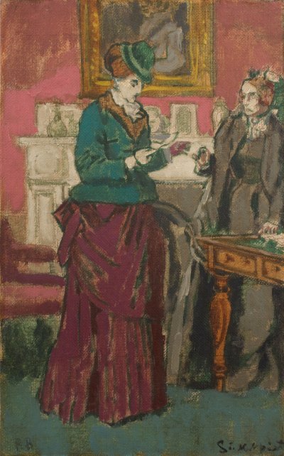 A Proposta [segundo Robert Barnes], c. 1931-32 (óleo sobre tela) de Walter Richard Sickert
