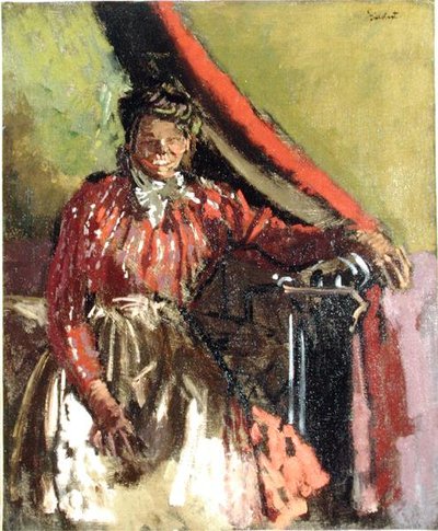 Mulher sentada numa cama de Walter Richard Sickert