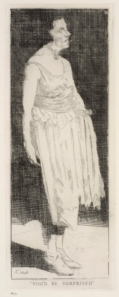 Ficarias surpreendido. de Walter Richard Sickert