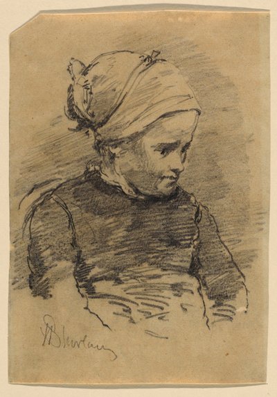 Retrato de uma camponesa de Walter Shirlaw
