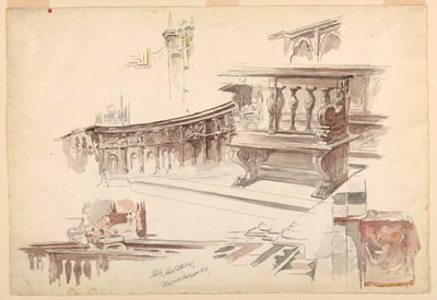 Estudos da Catedral de Siena de Walter Shirlaw