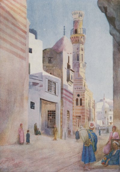 Mesquitas na Sharia Bab-el-Wazir, Cairo de Walter Spencer Stanhope Tyrwhitt