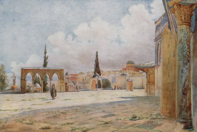 Patamar Sul da Mesquita e Púlpito de Verão, Jerusalém de Walter Spencer Stanhope Tyrwhitt