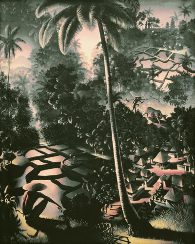 Uma vista de cima (Blick von der Hoehe) de Walter Spies