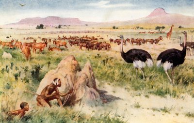 Uma planície sul-africana: antes da vinda do homem branco de Walter Stanley Paget