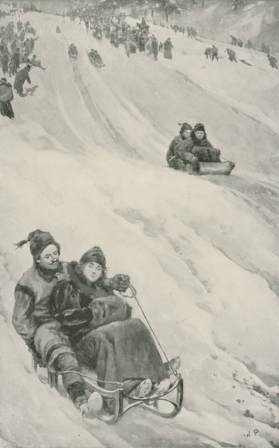 Um tobogã-inclinação no Canadá de Walter Stanley Paget