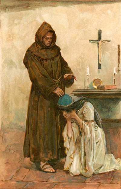 Julieta aplicada ao amistoso frade de Walter Stanley Paget