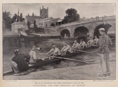 Praticando para a regata em Henley de Walter Stanley Paget