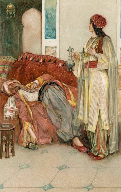 As noites árabes: a história de Aladdin de Walter Stanley Paget