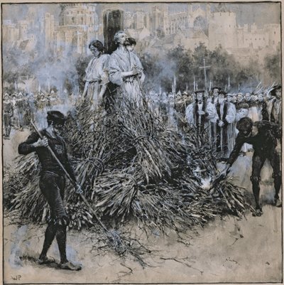 O martírio de Robert Testwood (aguarela sobre papel) de Walter Stanley Paget
