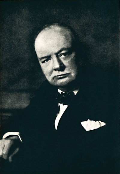 O RT. Hon. Winston S. Churchill, PC, CH, FRS, MP, 1941, 1945. de Walter Stoneman