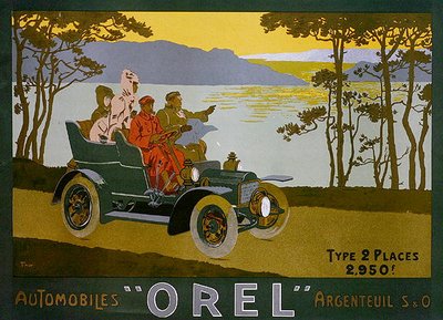 Anúncio para automóveis Orel (cor litho) de Walter Thor
