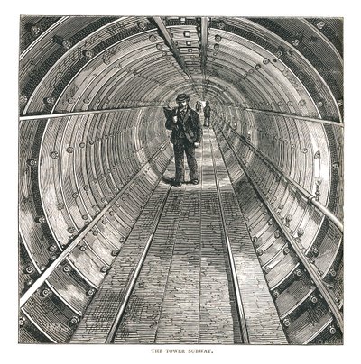 O túnel da torre, 1878 de Walter Thornbury