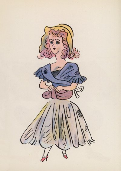 Figuras de livros infantis: Cinderela (litografia a cores) de Walter Trier