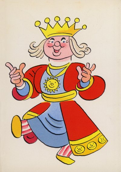 Figuras de livros infantis: Old King Cole (litografia a cores) de Walter Trier