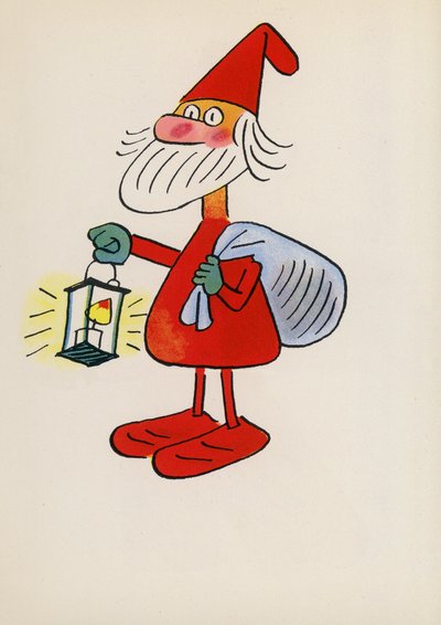 Figuras de livros infantis: Um dos Sete Anões (litografia a cores) de Walter Trier