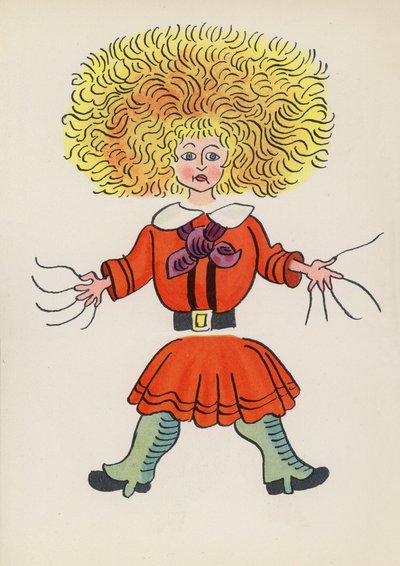 Figuras de livros infantis: Struwwelpeter (litografia a cores) de Walter Trier