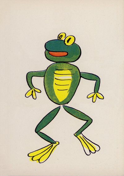 Um dos "Crazy People" de Walter Trier (litografia a cores) de Walter Trier