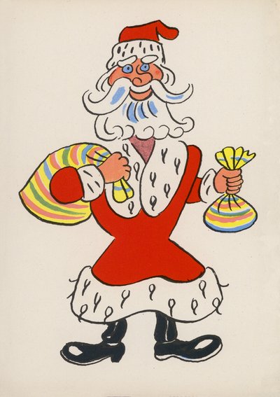 Um dos "Crazy People" de Walter Trier (litografia a cores) de Walter Trier
