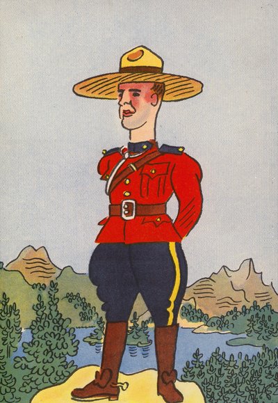 Os fatos loucos de Walter Trier: Canadá (litografia a cores) de Walter Trier